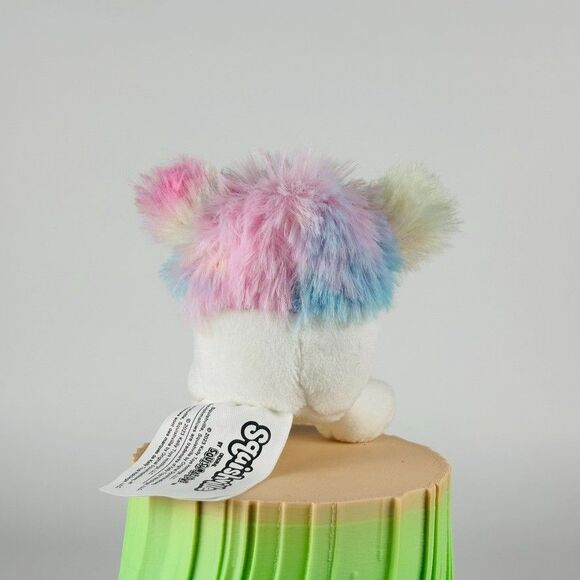 Squishmallow 2.5" Zaylee the Bigfoot Micromallow White & Rainbow Stuffed Plush - Picture 3 of 4